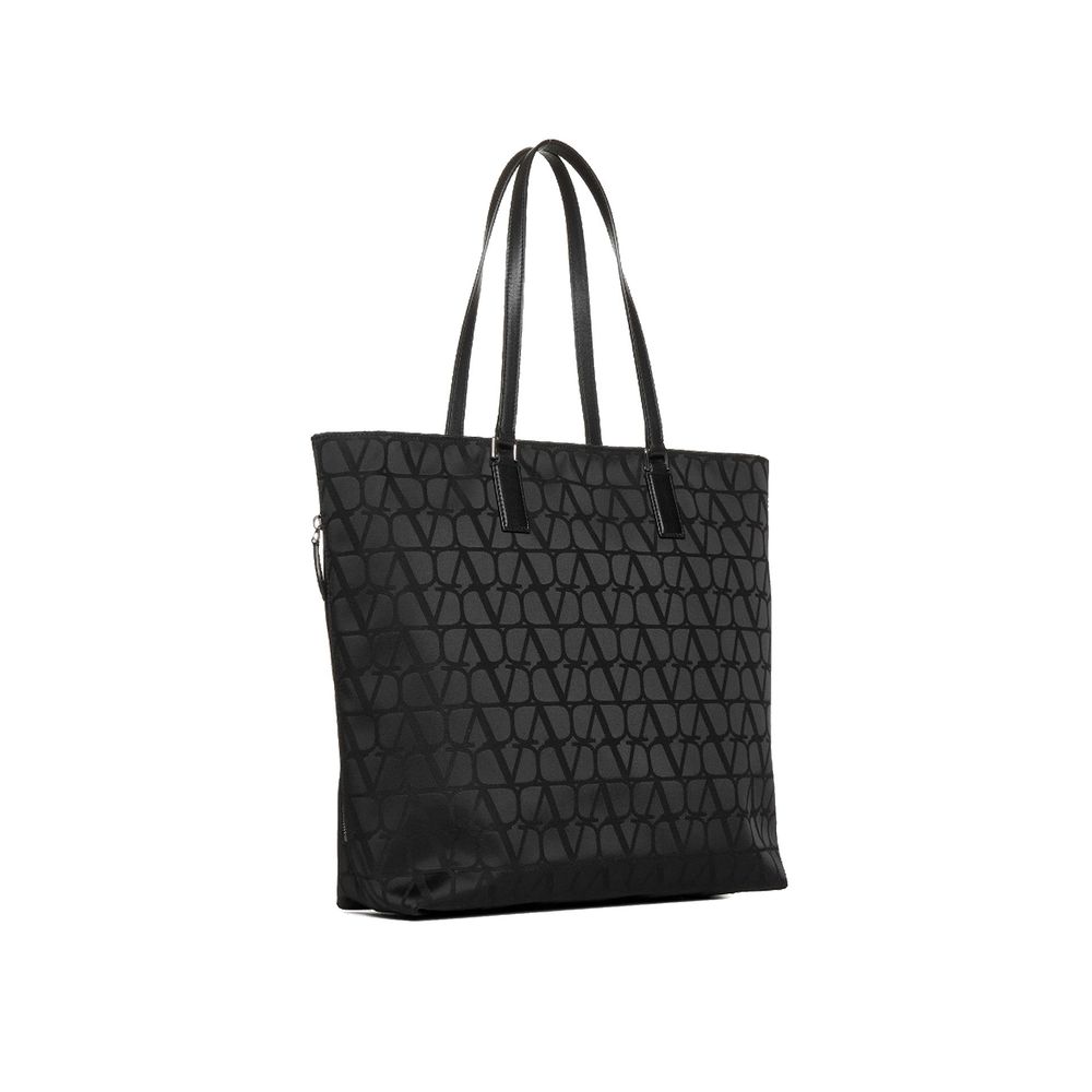 Valentino Garavani Black Cotton Tote Bag