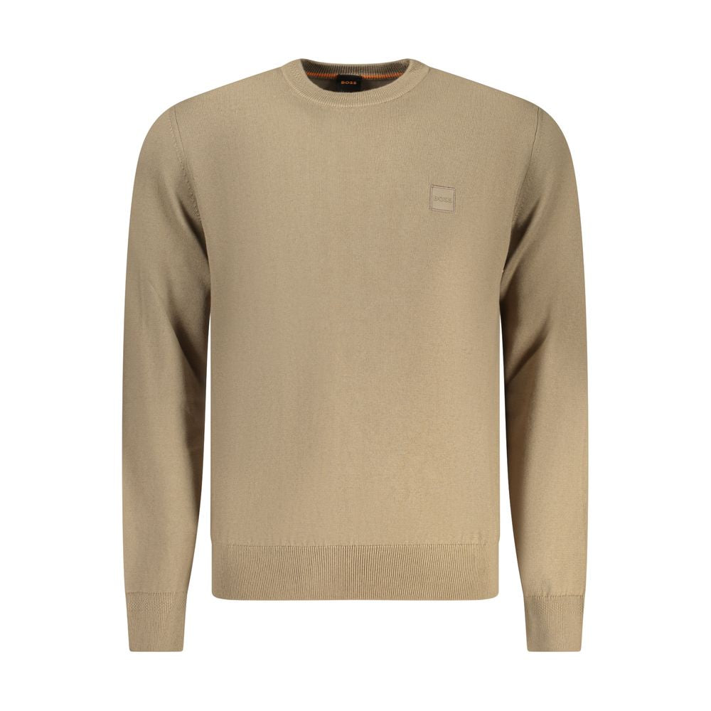 Hugo Boss Brown Cotton Sweatshirt