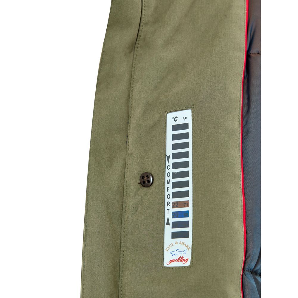 Paul & Shark Green Polyester Coat