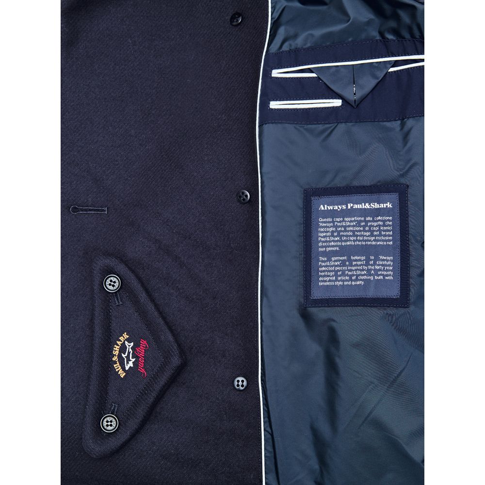 Paul & Shark Blue Polyester Coat