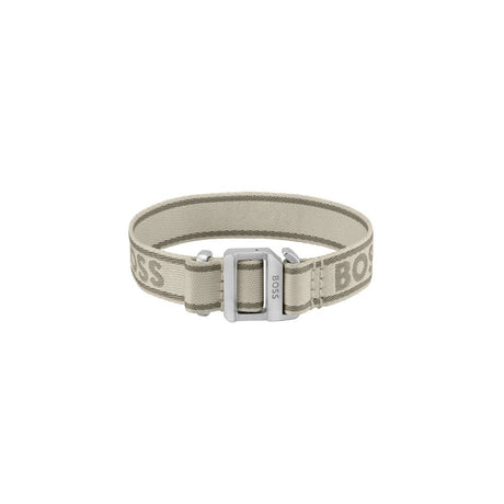 Hugo Boss Beige Fabric Bracelet
