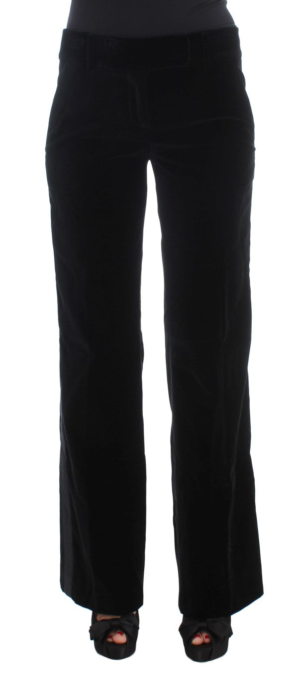 Ermanno Scervino Black Viscose Pants
