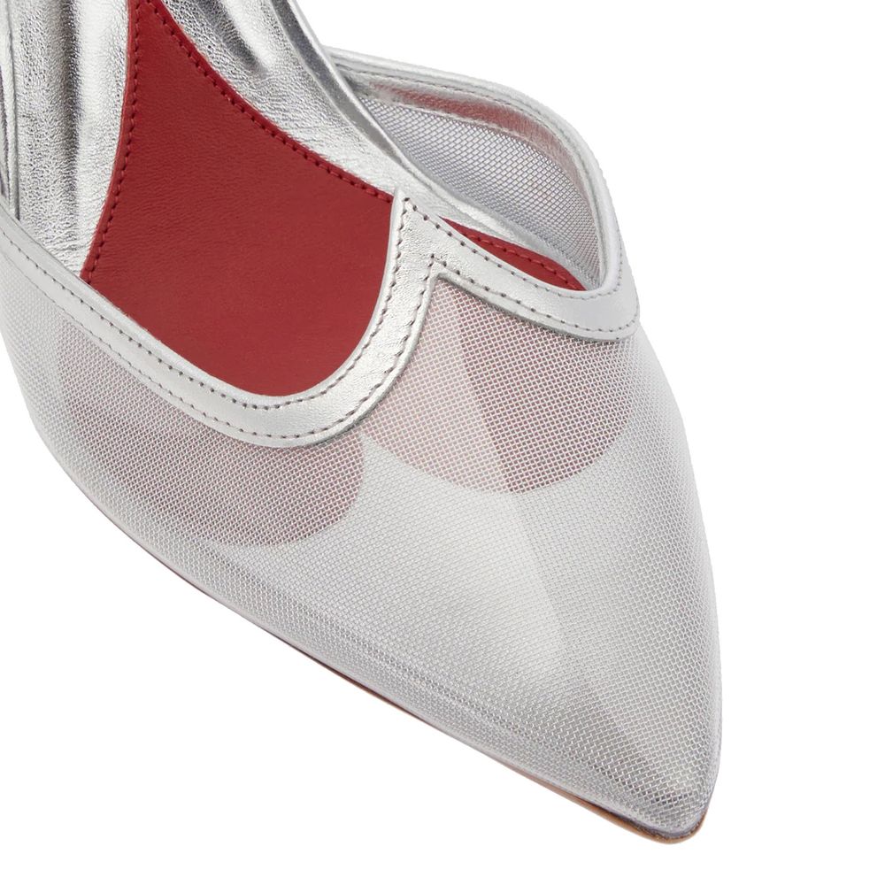 Roger Vivier Silver Leather High Heel Pumps