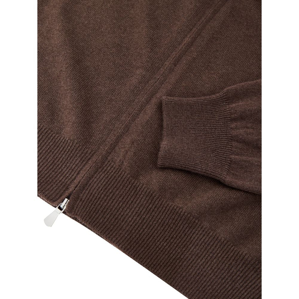 Gran Sasso Brown Wool Cardigan