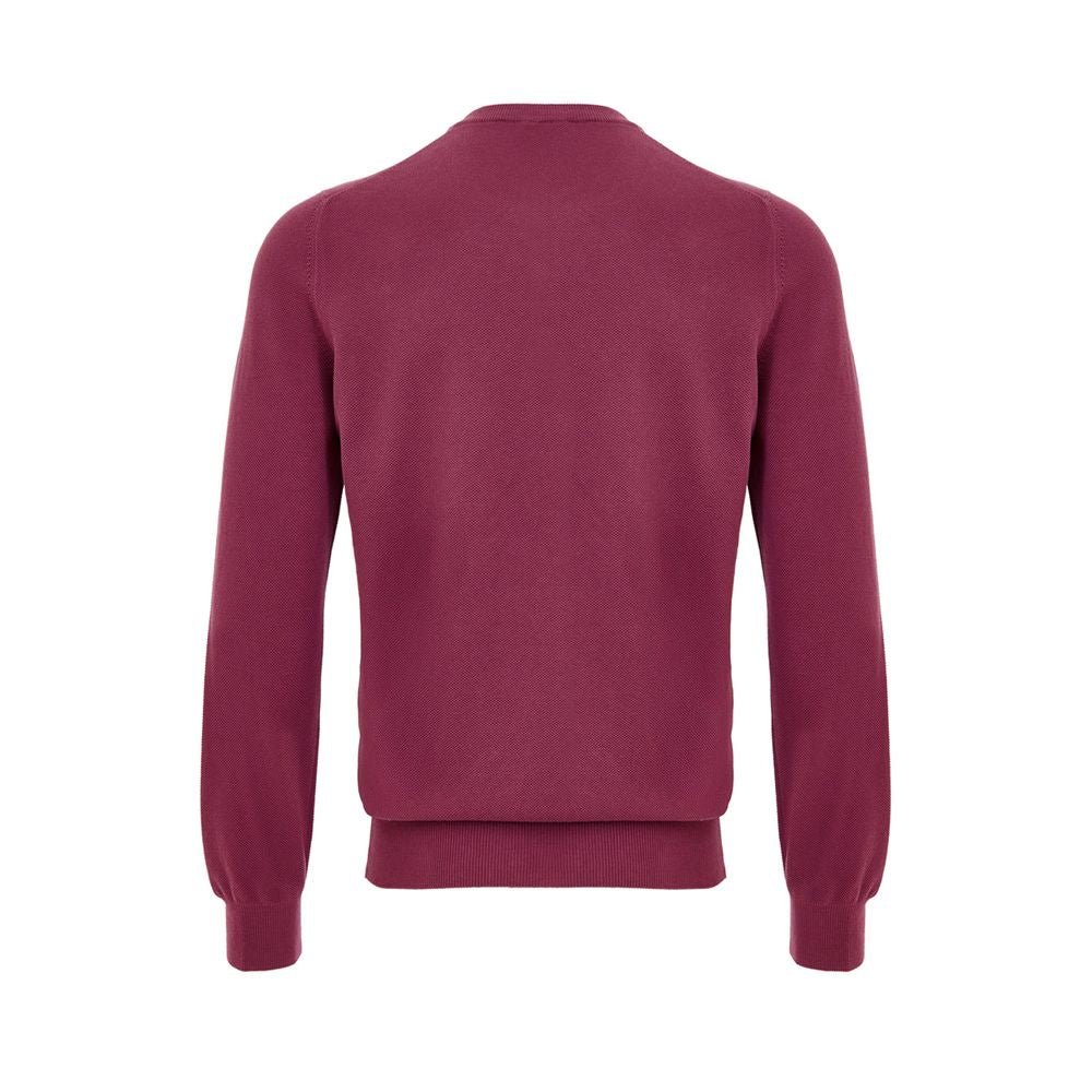 Gran Sasso Purple Cotton Sweatshirt