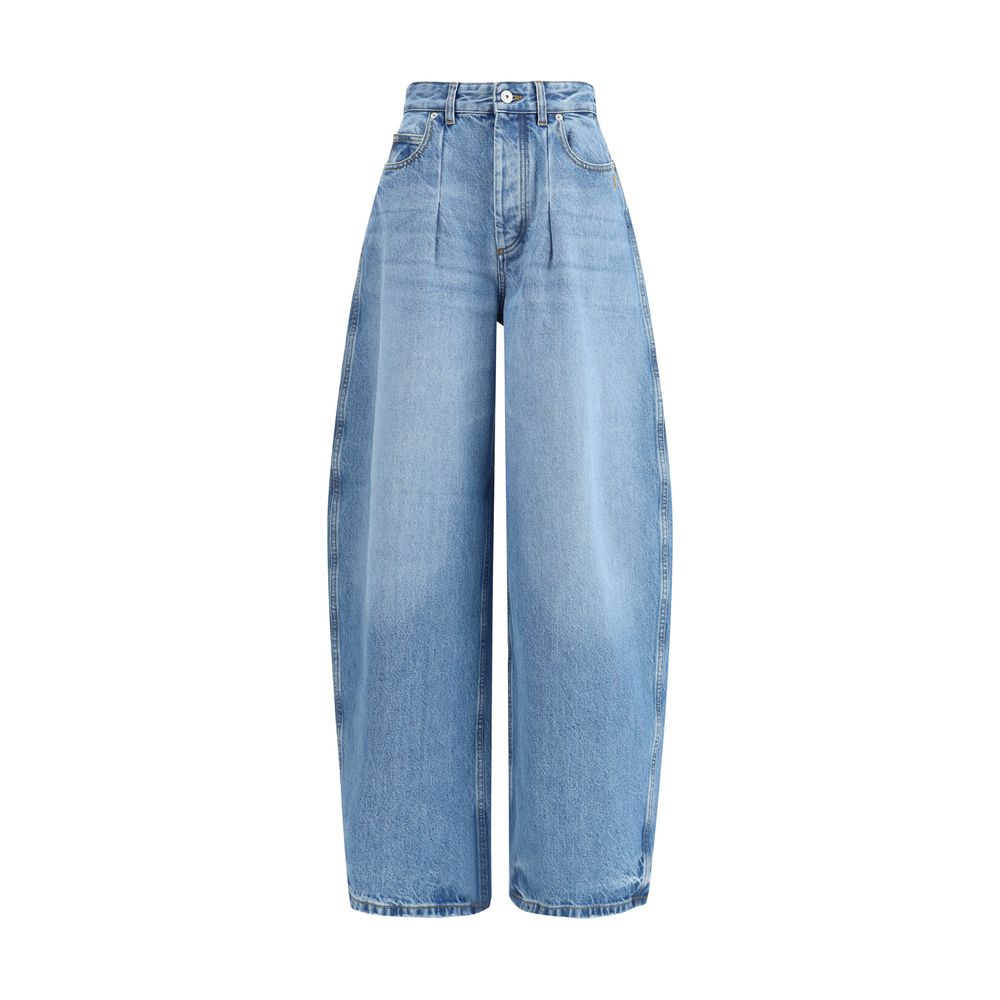 Jacquemus Blue Cotton Jeans Denim