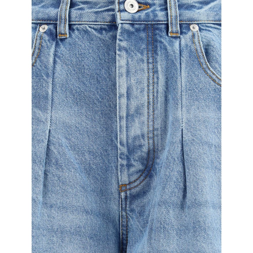 Jacquemus Blue Cotton Jeans Denim