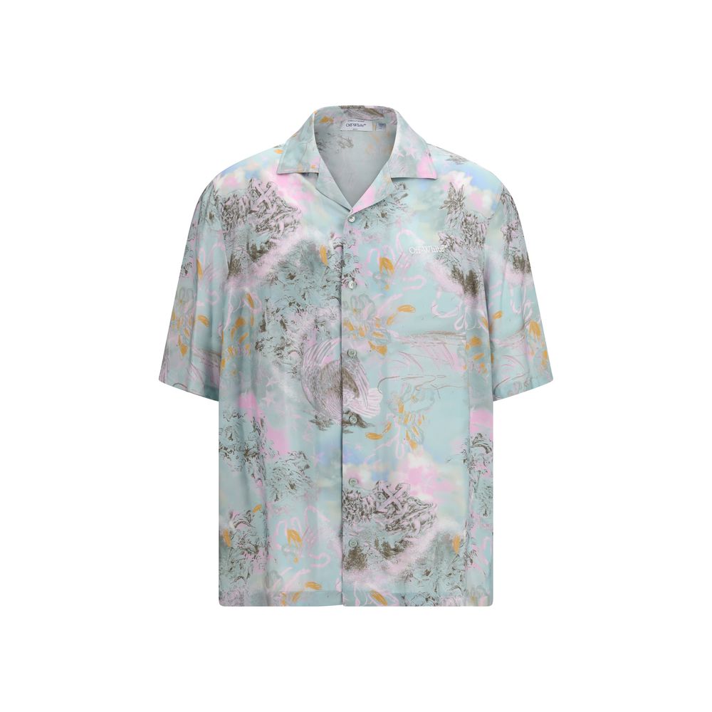 Off-White Multicolor Viscose Shortsleeve Shirt