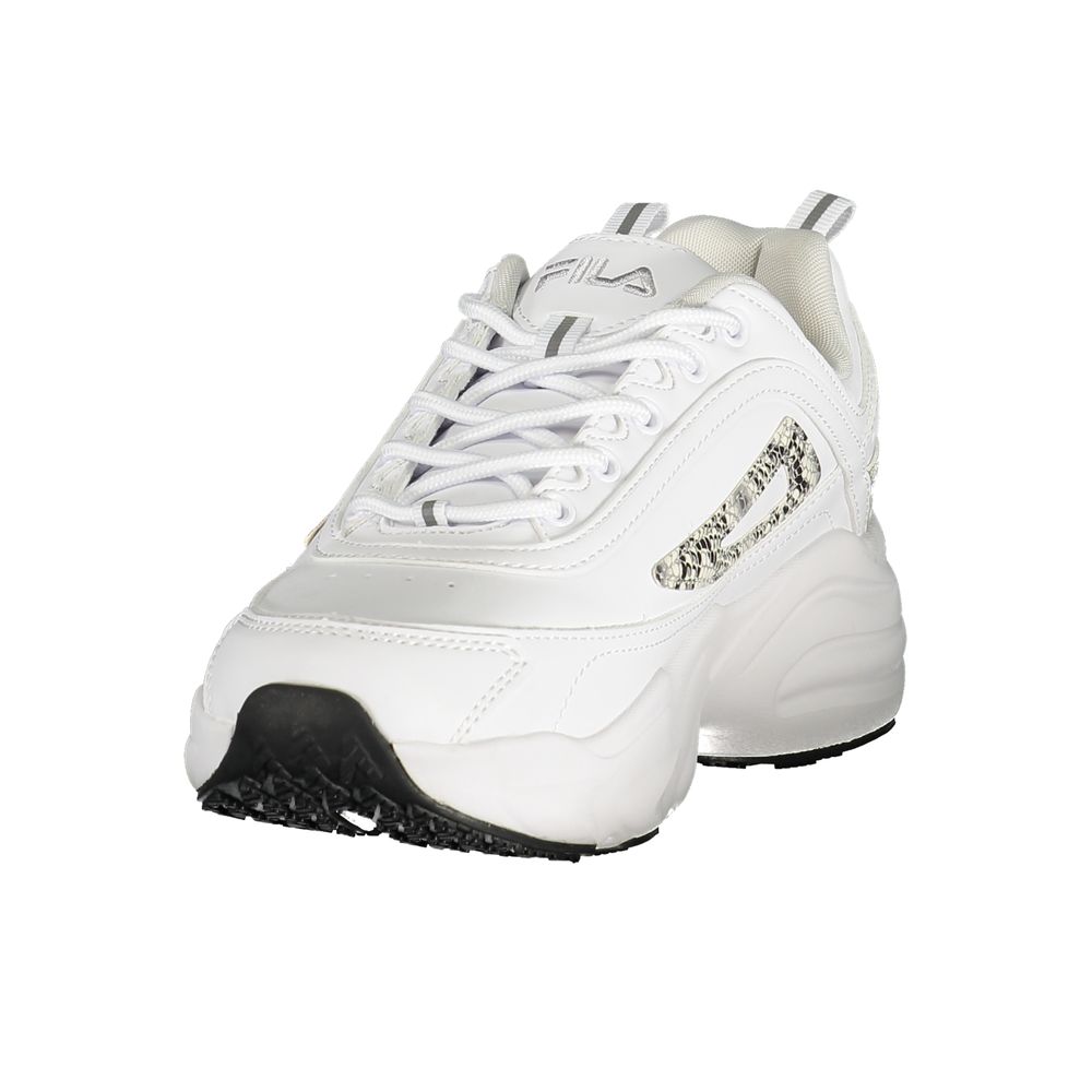 Fila White Polyurethane Women Sneaker