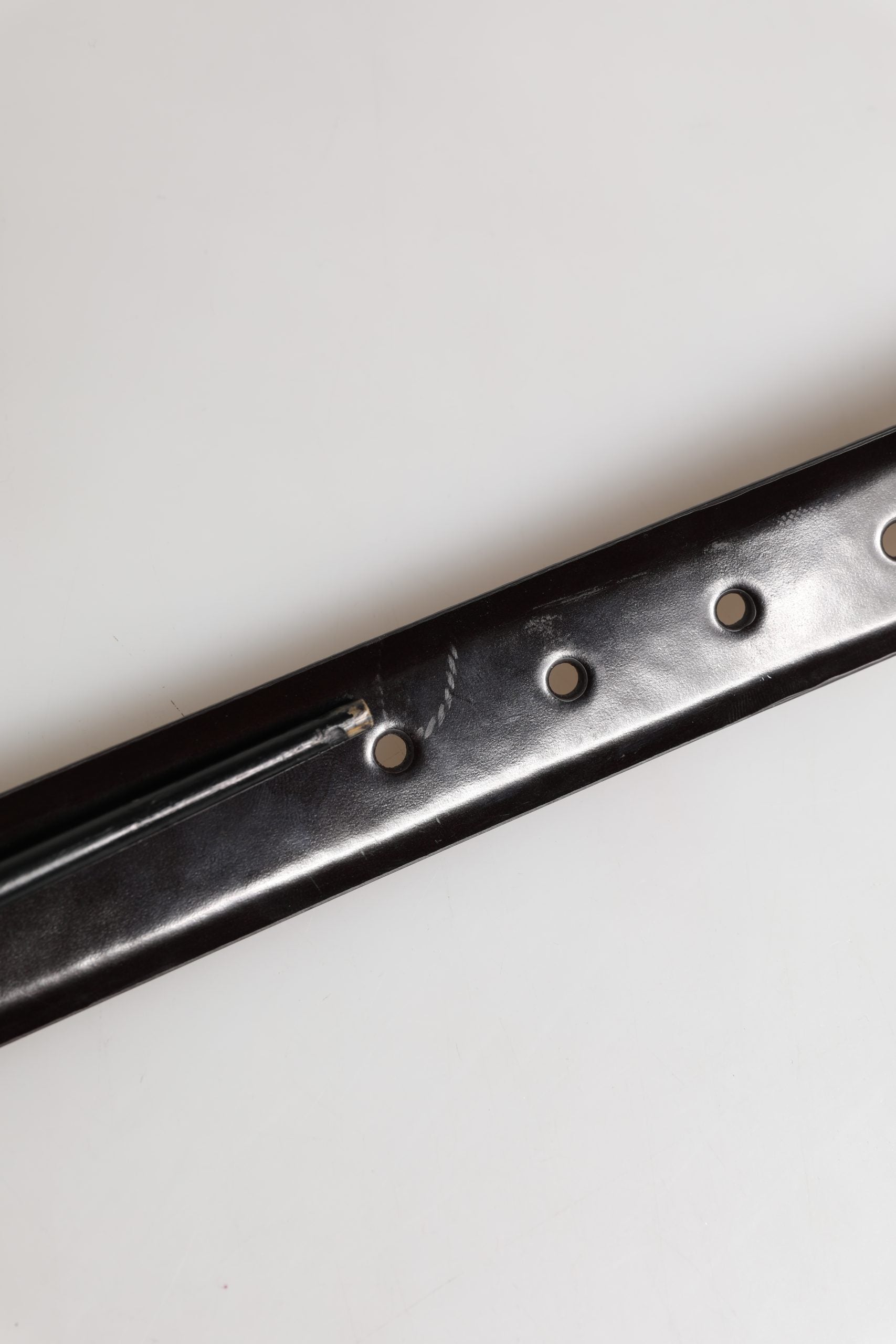 Dolce & Gabbana Men Black Calfskin Leather Metal Buckle Belt