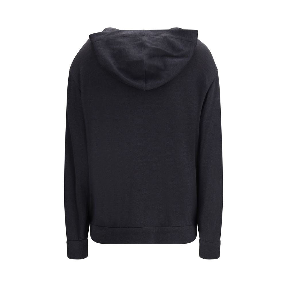 Brunello Cucinelli Gray Silk Sweatshirt