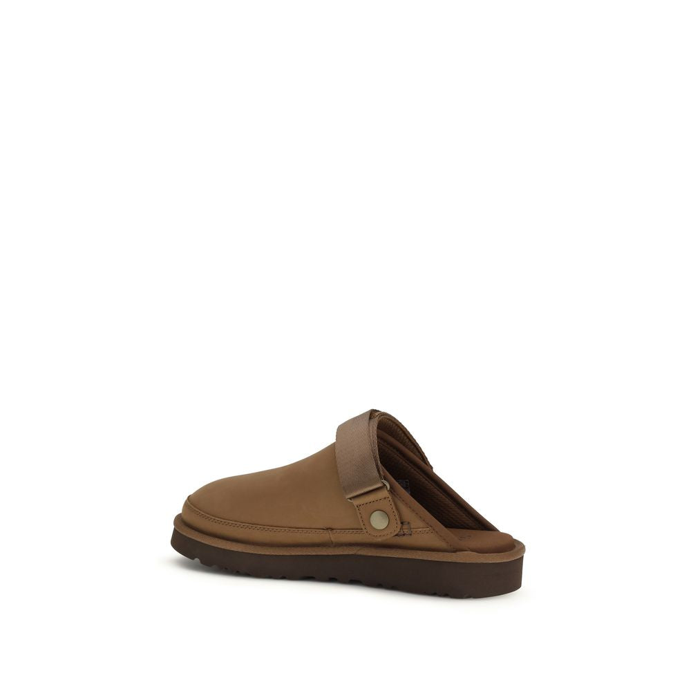 UGG Brown Calf Leather Bos Taurus Mules
