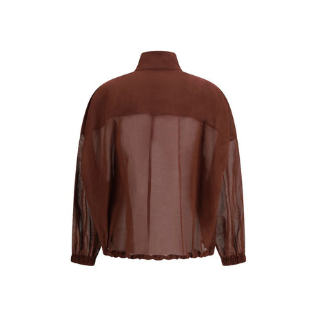 Brunello Cucinelli Multicolor Cotton Shell Jacket