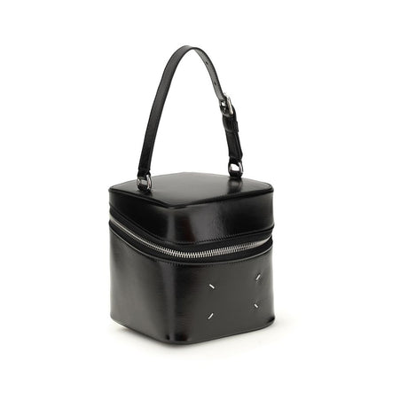 Maison Margiela Black Calf Leather Bos Taurus Backet Bag