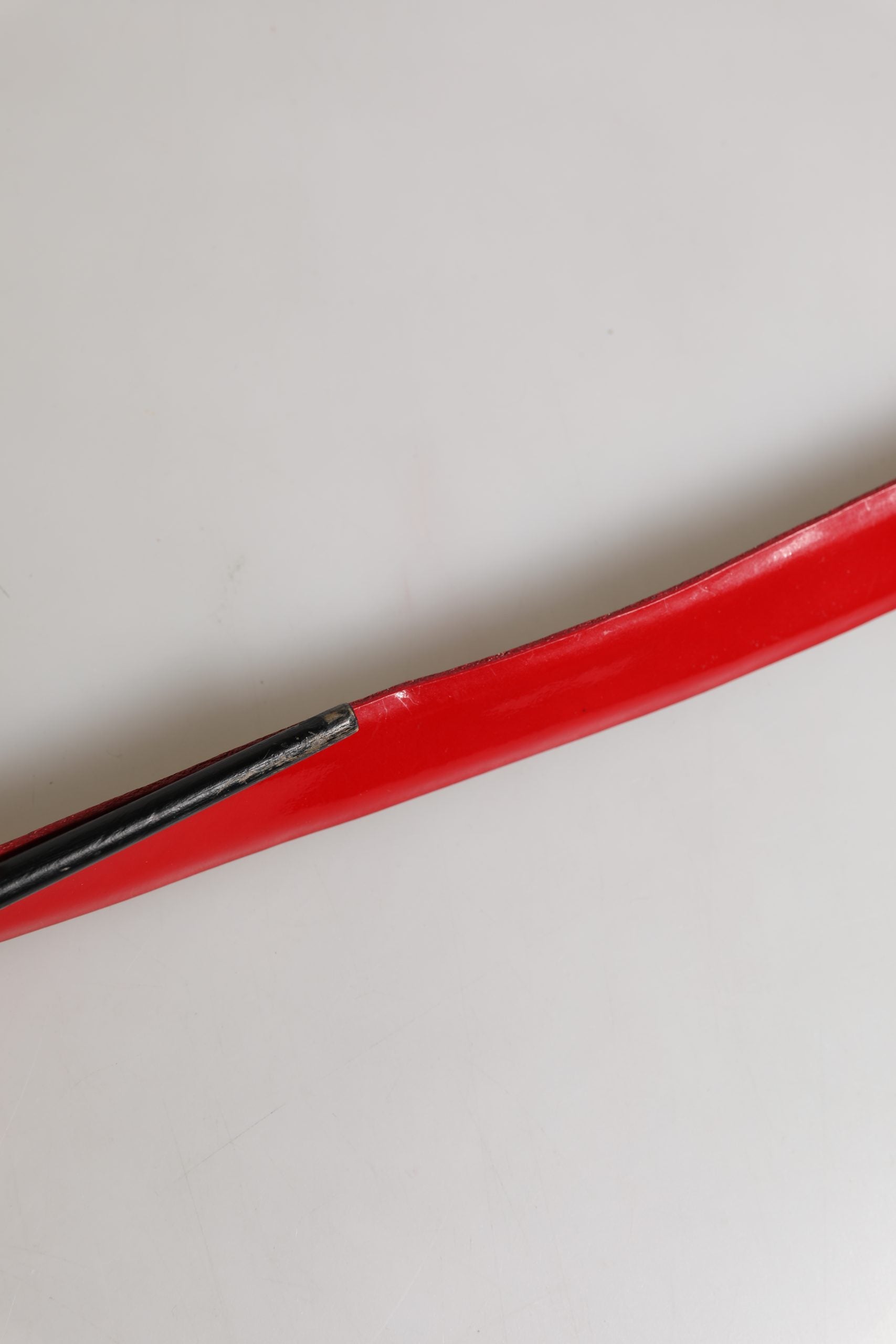 Versace Jeans Couture Red Glossy Leather Metal Buckle Belt