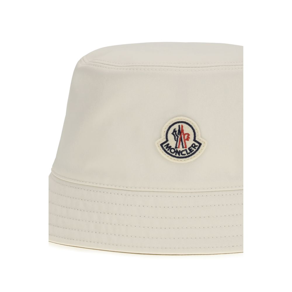 Moncler White Polyester Bucket Hat