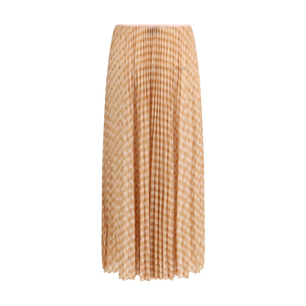 Forte_Forte Multicolor Viscose Midi Skirt