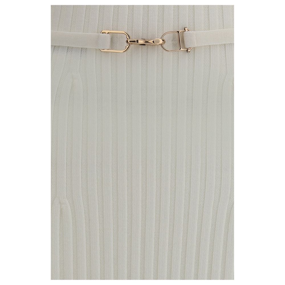 Gabriela Hearst White Wool Casual Dress