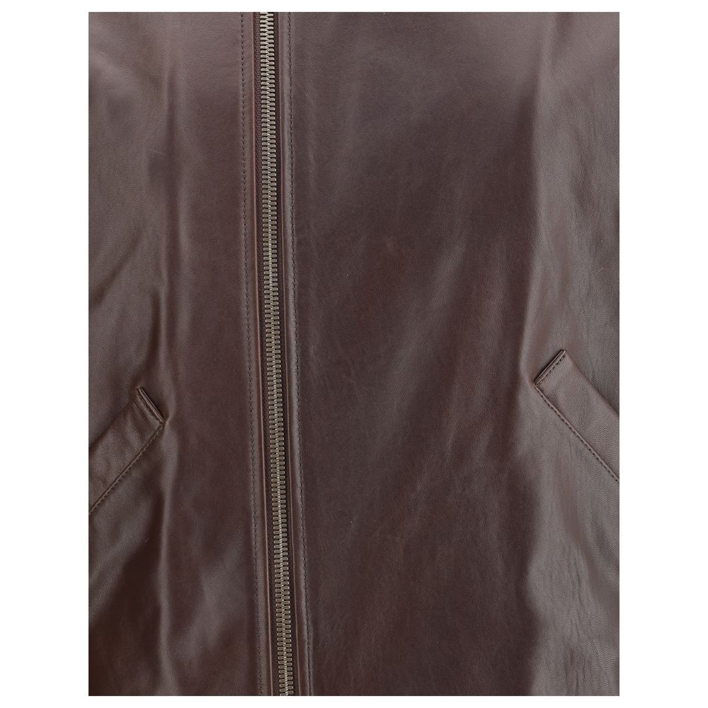Petar Petrov Brown Leather Jacket