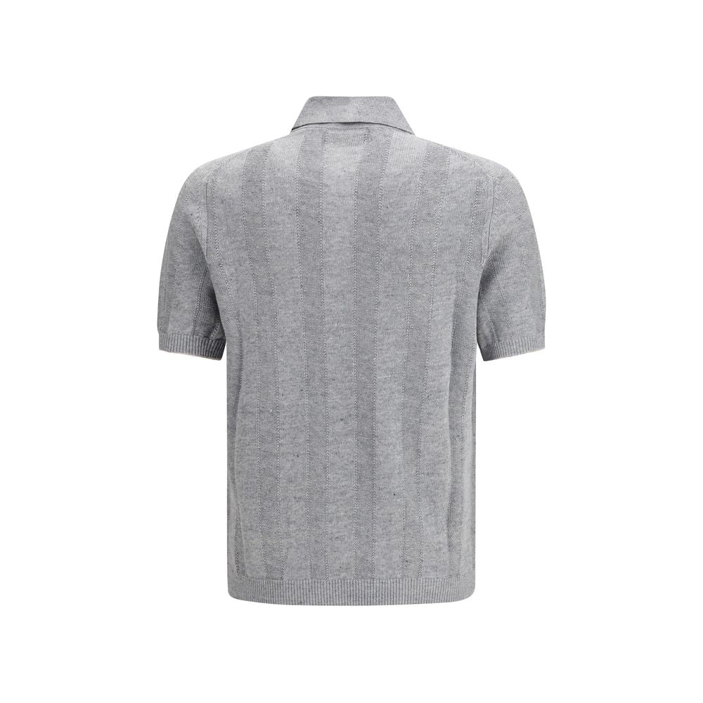 Brunello Cucinelli Gray Cotton Sweatshirt