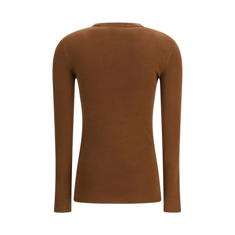 Prada Brown Fleece Wool Cardigan