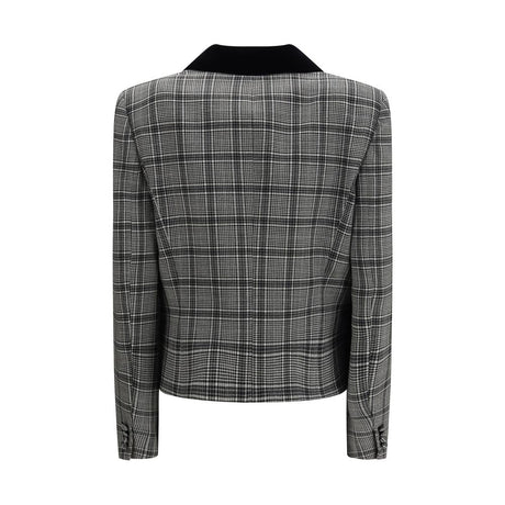 Valentino Gray Fleece Wool Coat