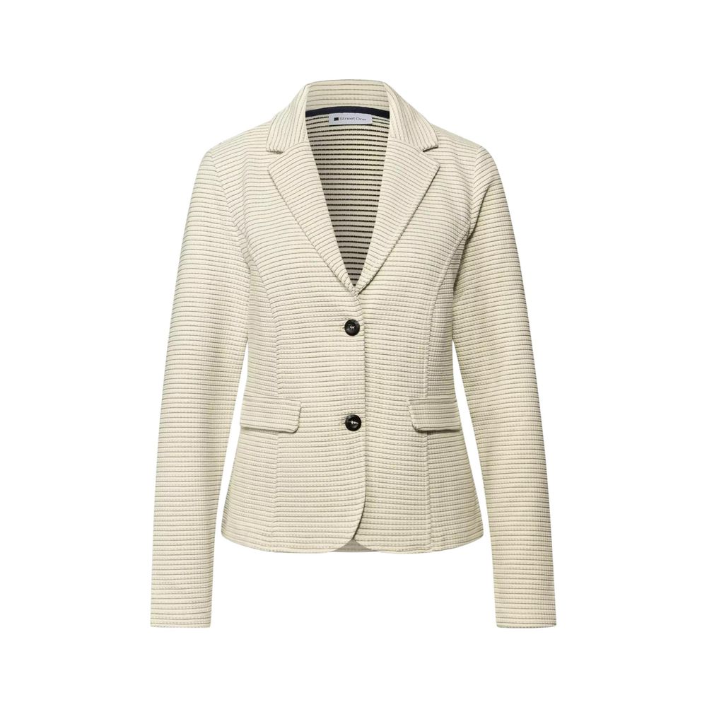 Street One Cream Polyester Blazer