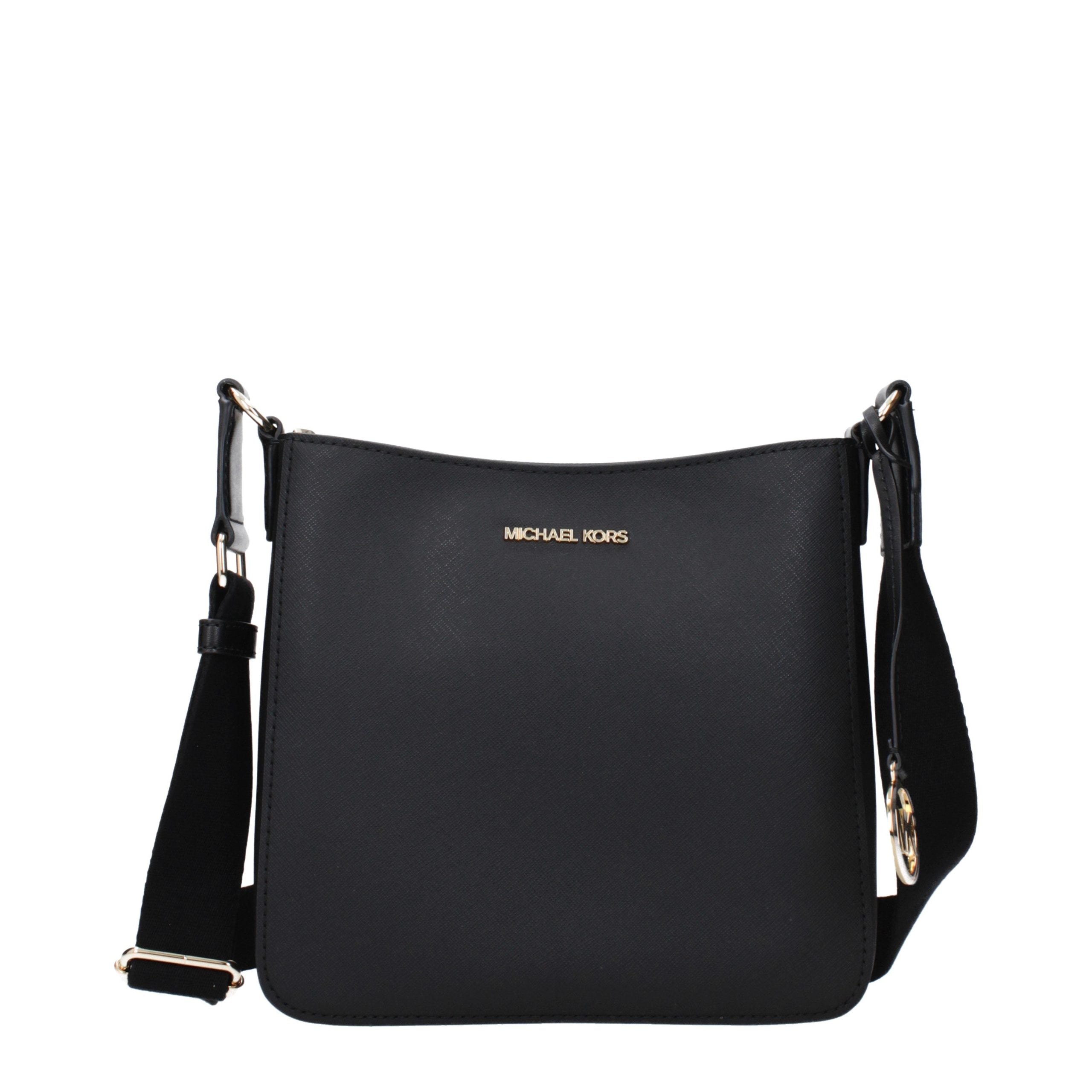 Michael Kors Black Leather Crossbody Bag