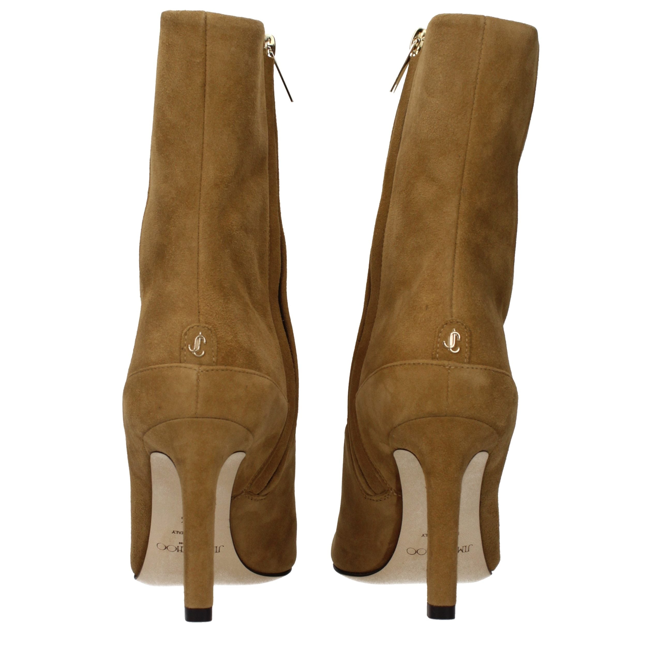 Jimmy Choo Brown Leather Ankle Boots