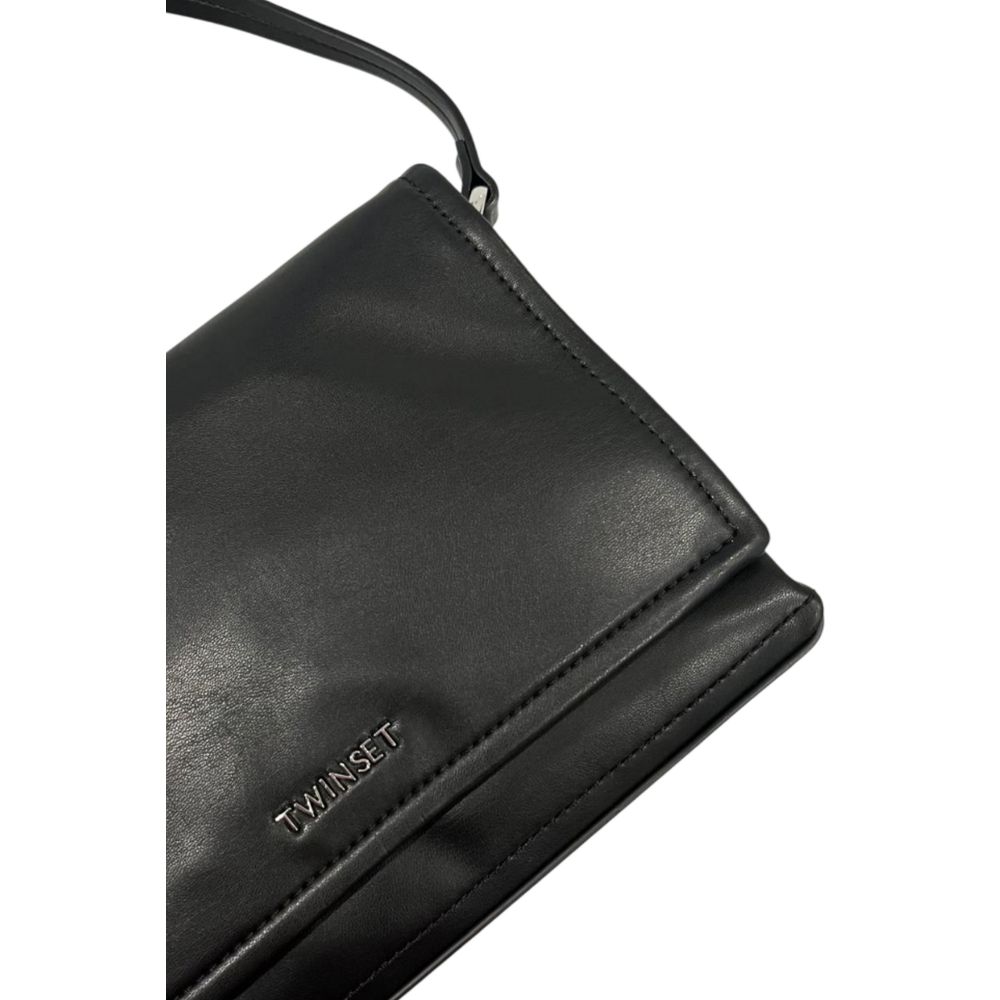 Twinset Black Polyethylene Clutch Bag
