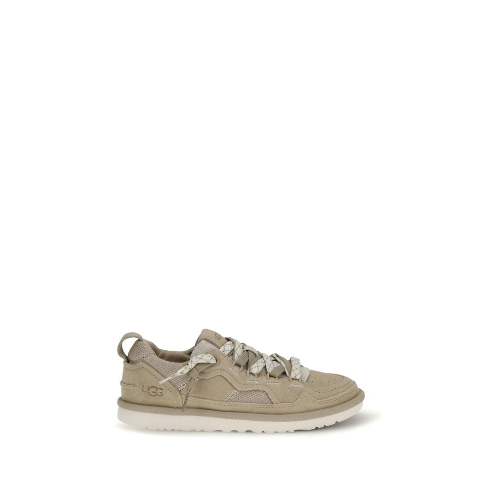 UGG Beige Calf Leather Bos Taurus Sneakers