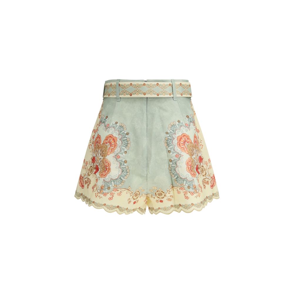 Zimmermann Multicolor Linen Bermuda Shorts