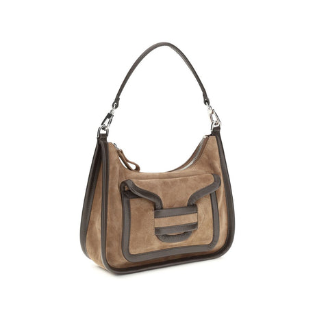 Pierre Hardy Brown Calf Leather Bos Taurus Shoulder Bag