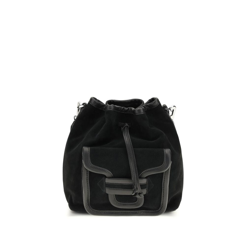 Pierre Hardy Black Calf Leather Bos Taurus Backet Bag