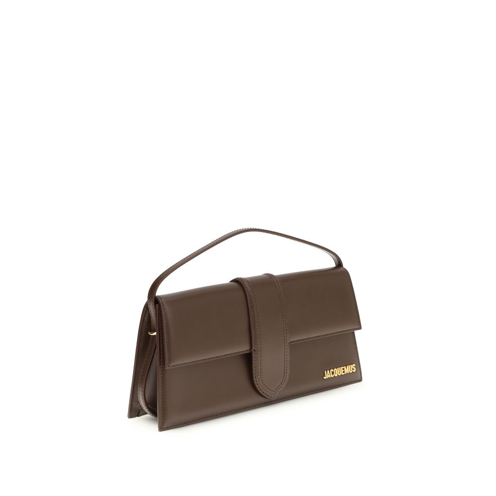 Jacquemus Brown Calf Leather Bos Taurus Shoulder Bag