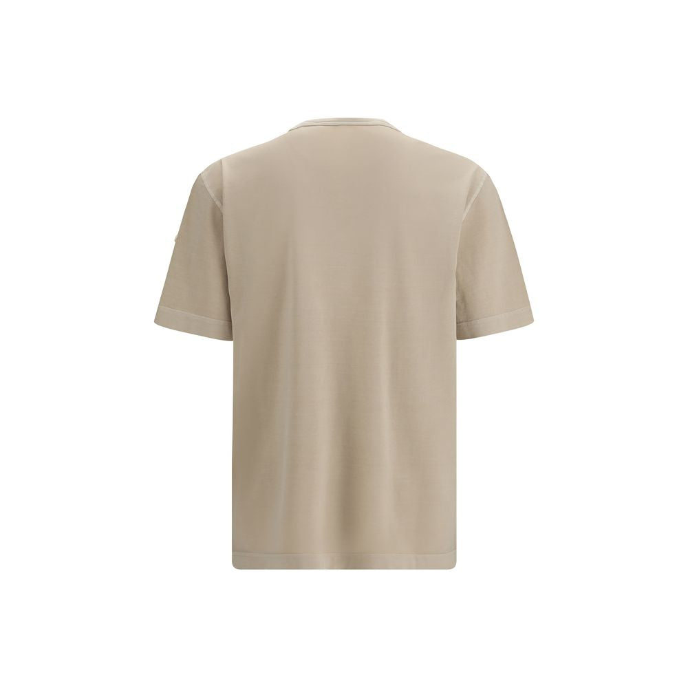 Moncler Beige Cotton T-Shirt