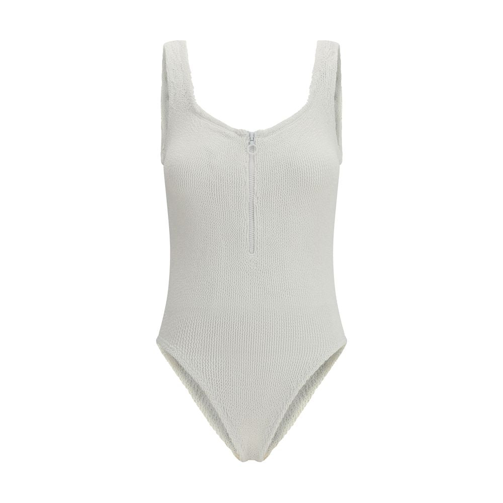 Hunza G White Polyamide One-Piece Swimsuit