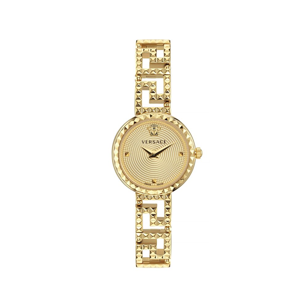 Versace Gold Stainless Steel Dress Watch