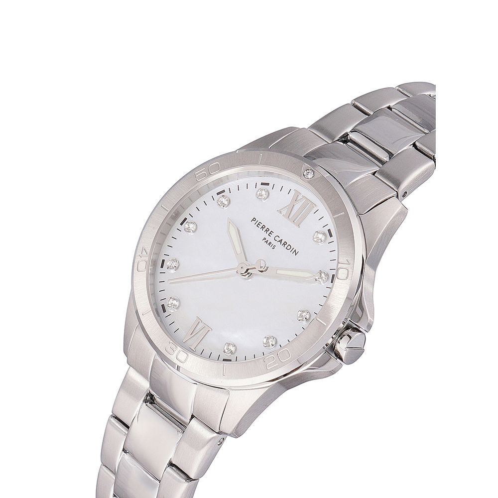 Pierre Cardin Gray Stainless Steel Dress Watch