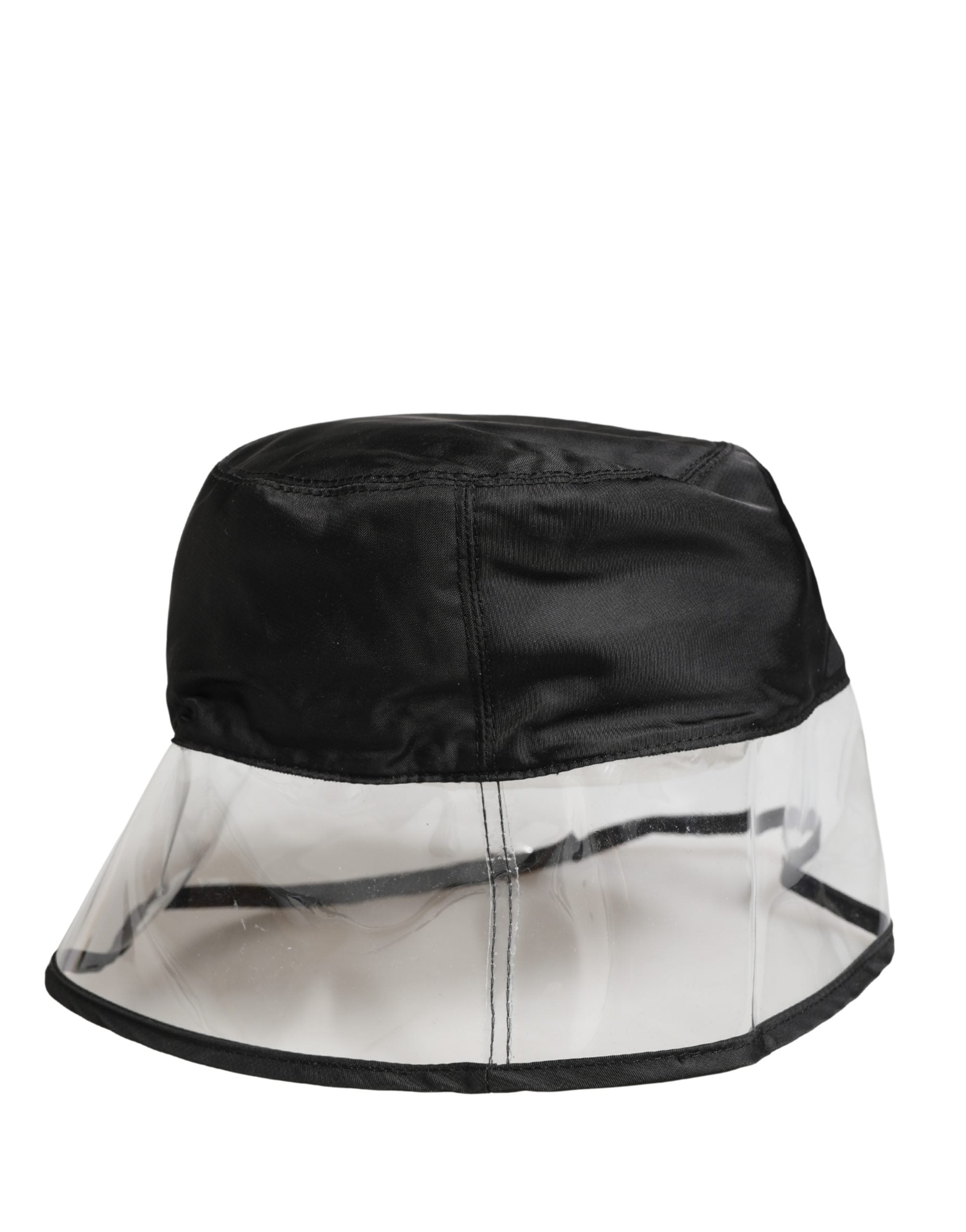 Dolce & Gabbana Men Black Plastic Fisherman Bucket Capello Hat