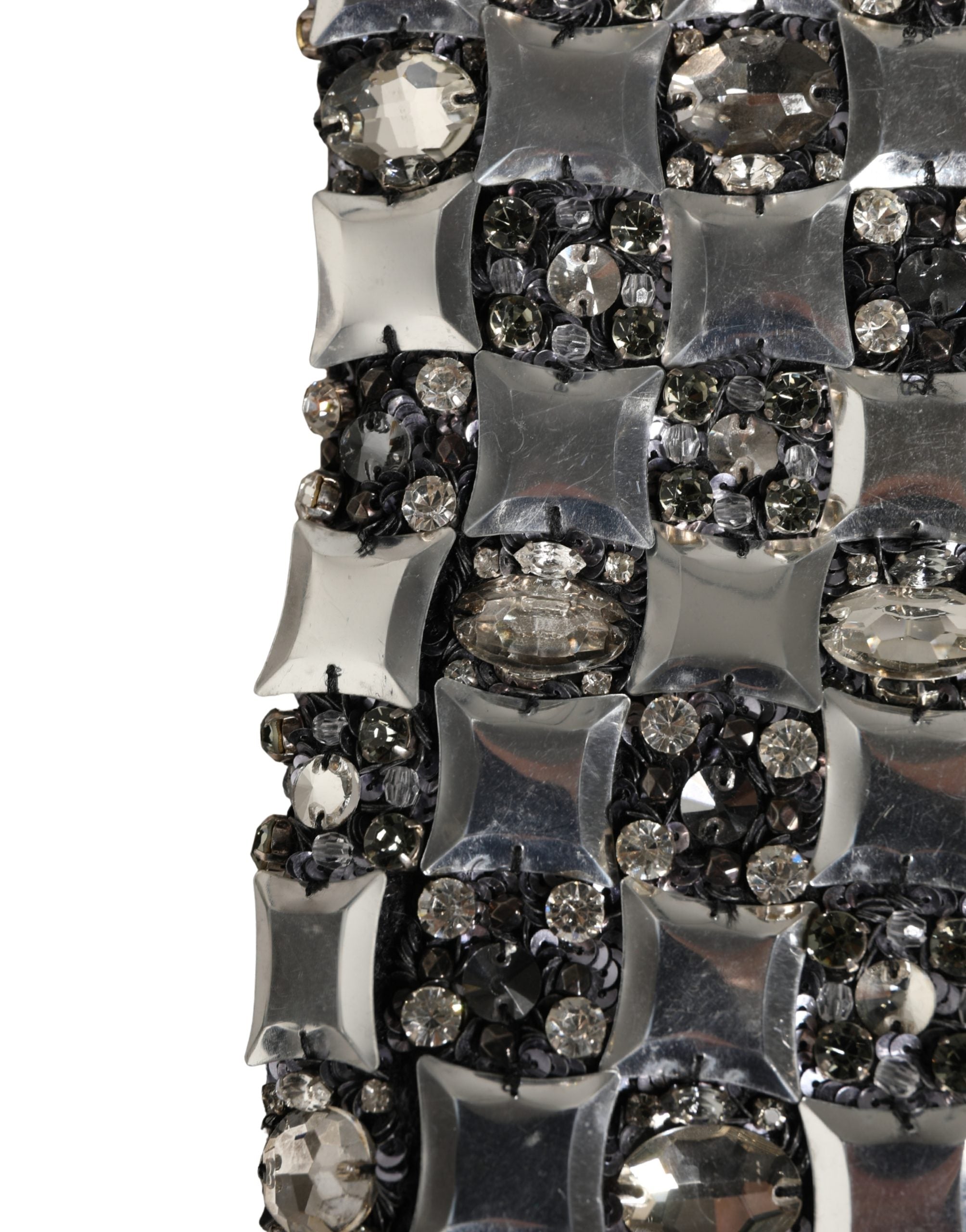 Dolce & Gabbana Black Wool Crystal Embellished Balaclava Hat