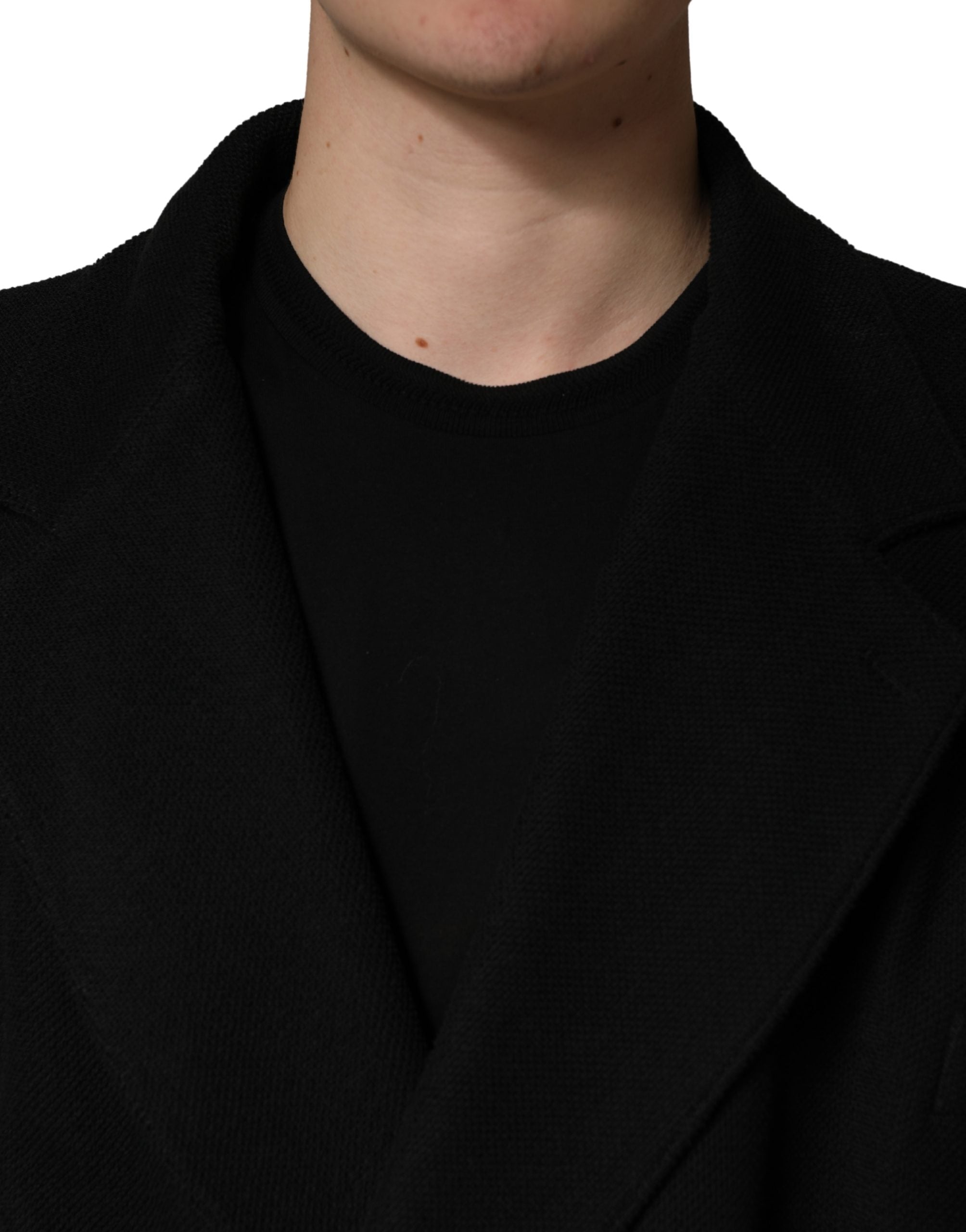 Dolce & Gabbana Black Double Breasted 2 Buttons Suit Jacket
