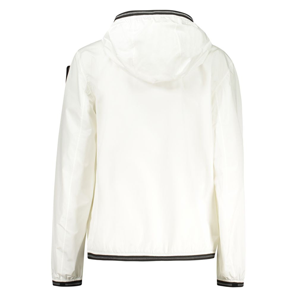 Blauer White Elastane Shell Jacket