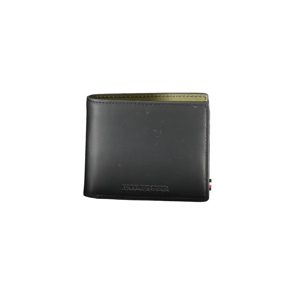 Tommy Hilfiger Black Leather Men Wallet