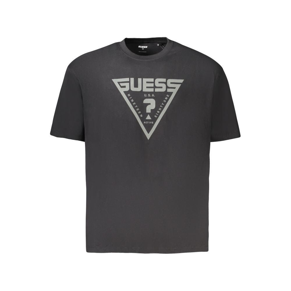 Guess Jeans Black Cotton Men's T-Shirt