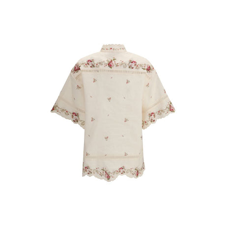 Zimmermann Beige Linen Shirt