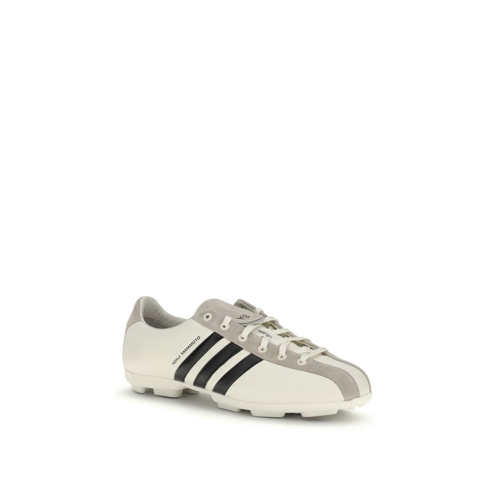 Y-3 White Calf Leather Bos Taurus Athletic Sneakers