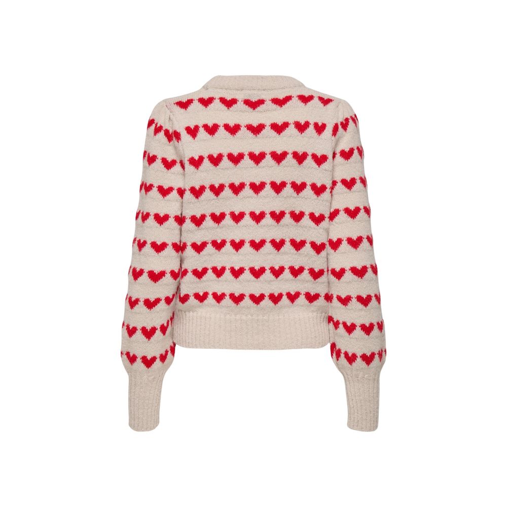 Jacqueline De Yong Beige Polyester Sweatshirt