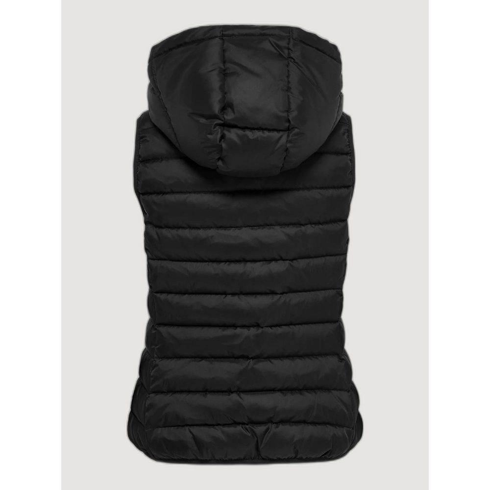 Only Black Polyester Sleveless Jacket