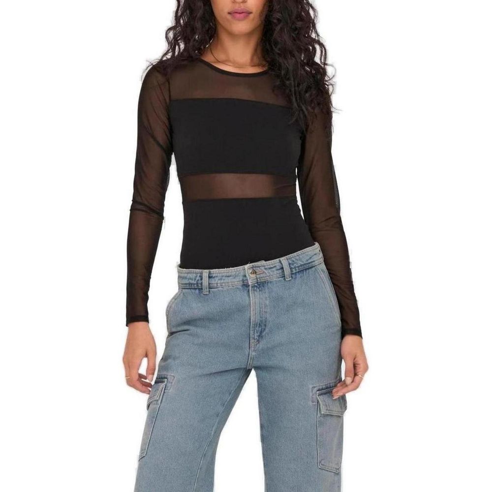 Only Black Cotton Bodysuit